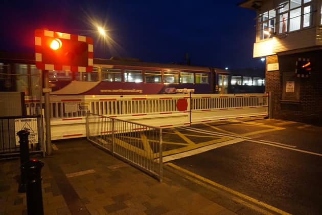 Level crossing at Redcar Central Station