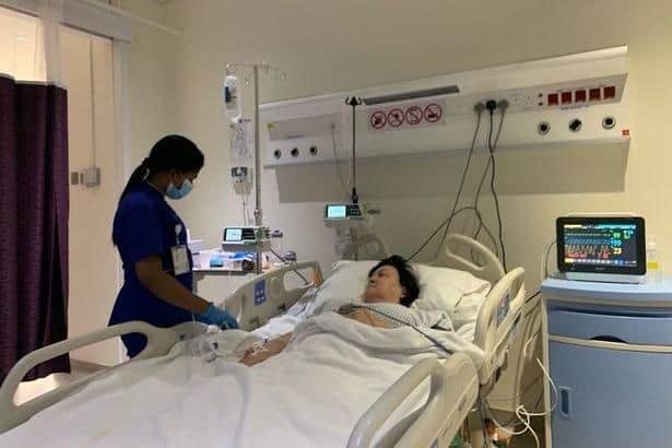 Kat White was rushed to hospital after suffering a "full body seizure" in Dubai but doctors have not been able to establish what the cause was