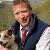 The Yorkshire Vet, Julian Norton and his dog, Emmy.