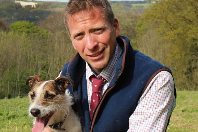 The Yorkshire Vet, Julian Norton and his dog, Emmy.