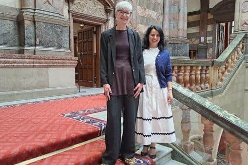 Sheffield City Council Labour leader Coun Fran Belbin, left, and Green Party leader Coun Angela Argenzio. Picture: Sheffield City Council