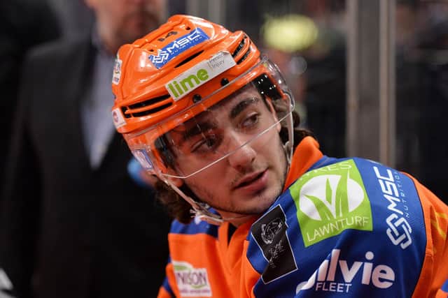 EARLY DAYS: Liam Kirk, pictured during his time with Sheffield Steelers. Picture: Dean Woolley/Steelers Media.
