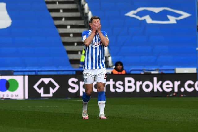 Huddersfield Town's Tom Lees, pictured in Saturday's game against Coventry City. Picture: Jonathan Gawthorpe.