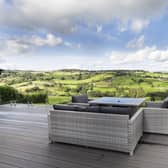 The decked area with sensational views