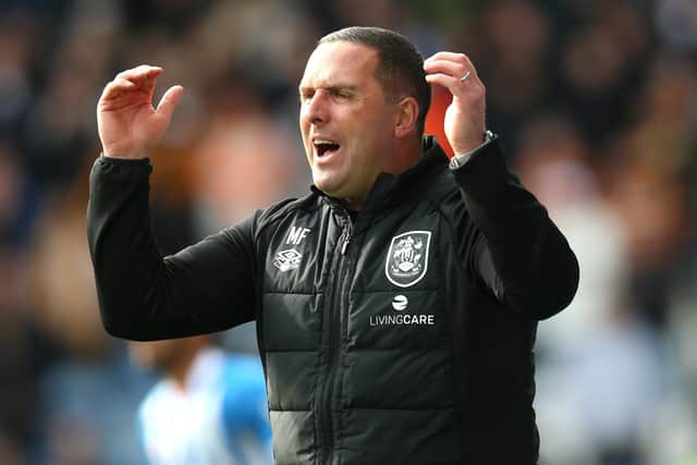 Huddersfield Town manager Mark Fotheringham got his first win since coming to English football (Picture: PA)