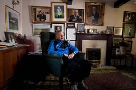 Dickie Bird celebrates his 90th birthday, pictured at his home at Barnsley. Picture taken by Yorkshire Post Photographer Simon Hulme