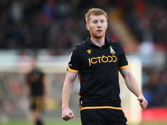 Brad Halliday struck late for Bradford City. Image: Ben Roberts Photo/Getty Images