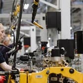 Image issued by Jaguar Land Rover of work restarting in the Jaguar Land Rover Wolverhampton factory after a cyber attack. (Photo by Jaguar Land Rover/PA Wire)
