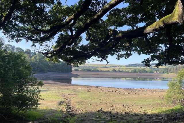 Low water levels at Yorkshire Water's Agden Reservoir, near Sheffield. PIC: Dave Higgens/PA Wire