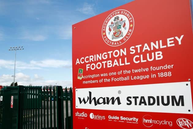 TEMPORARY HOME: Halifax Town's game at home to Ebbsfleet United was moved to Accrington Stanley's Crown Ground because of problems with The Shay pitch