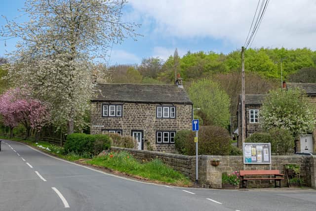 Esholt  in West Yorkshire made famous as the original village used for the TV soap Emmerdale near Leeds and Bradford, photographed by Tony Johnson for The Yorkshire Post.