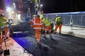 Work moves forward on Wentbridge Viaduct. (Pic credit: National Highways)