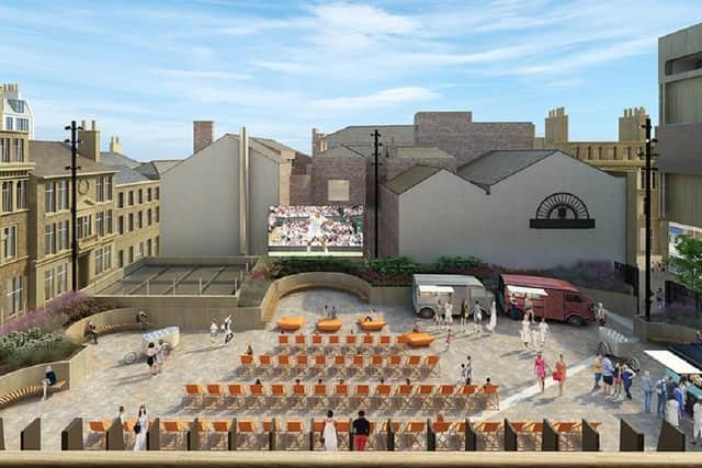 Application for huge digital screen in city centre square revealed with plans to show sport events