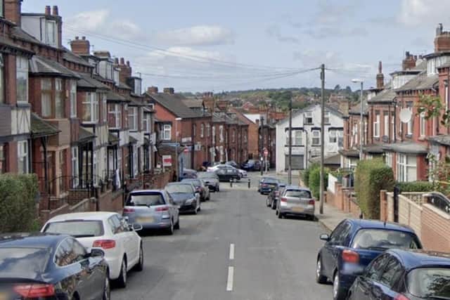 West Yorkshire Fire and Rescue Service were responding to a fire on the ground floor of a three-storey, mid-terraced property in Luxor View. Image: Google Street View