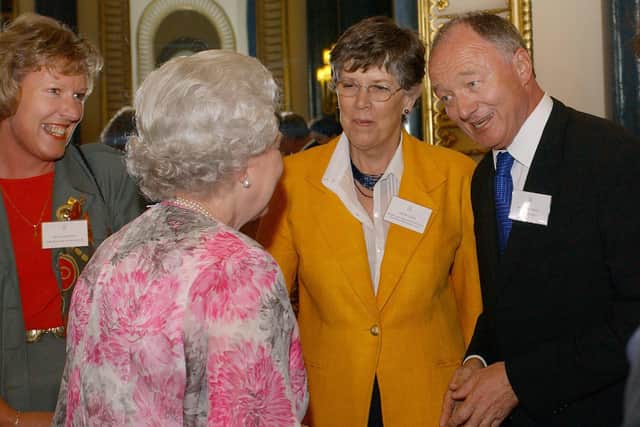Prue Leith meeting The Queen in 2003. Photo: Kirsty Wigglesworth/PA.