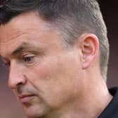 DEFEAT: Paul Heckingbottom watched Sheffield United suffer a second consecutive defeat of the Premier League season at Nottingham Forest on Friday