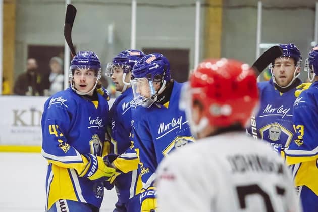 GAME ON: Leeds Knights go into the NIHL National play-off finals weekend as favourites to retain their crown. Picture: Jacob Lowe/Knights Media.