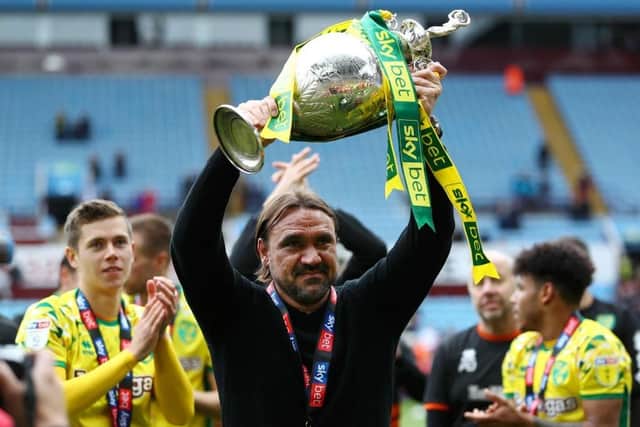 TRACK RECORD: Daniel Farke twice led Norwich City to the Championship title