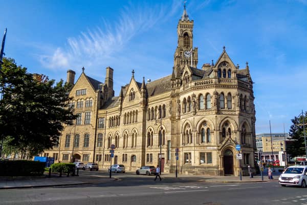 Bradford City Hall. Bradford Council's most recently published audited accounts are for 2020/21.