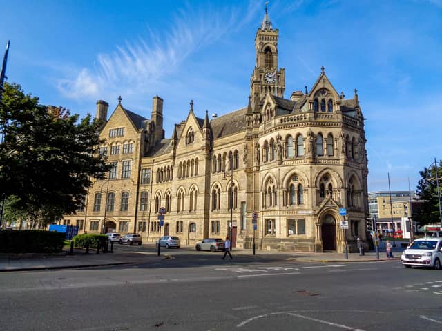Bradford City Hall. Bradford Council's most recently published audited accounts are for 2020/21.