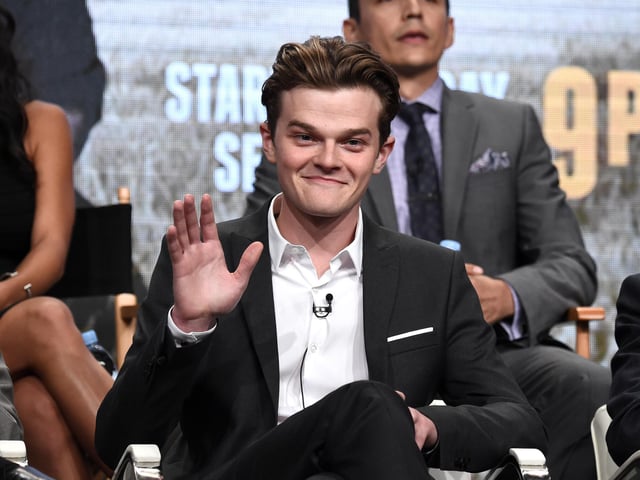 Amazon Prime's big-budget Lord of the Rings series is on hold for now. Robert Aramayo, who is among the cast, is pictured.