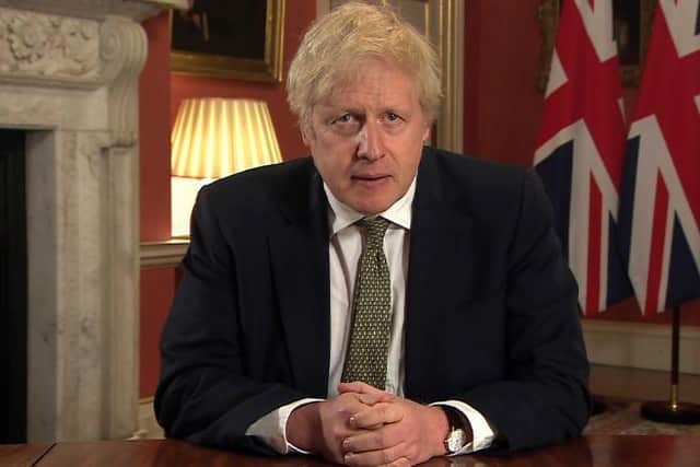 Boris Johnson announced a third lockdown for England on January 4 (Number 10)
