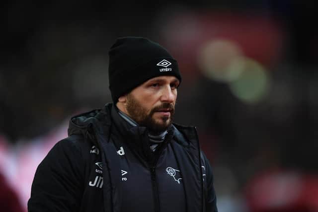 STOKE ON TRENT, ENGLAND - NOVEMBER 28:  Derby County Assistant Manager Jody Morris looks on prior to the Sky Bet Championship match between Stoke City and Derby County at Bet365 Stadium on November 28, 2018 in Stoke on Trent, England.  (Photo by Gareth Copley/Getty Images)