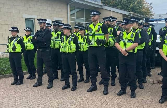North Yorkshire Police officers during a recent operation. Photo: NYP.