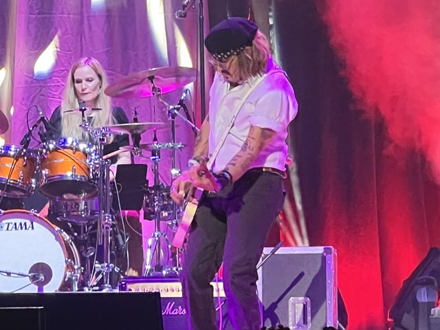 Fans were not only shocked at his surpise appearance but also the fact that Depp can sing and play the guitar they said
