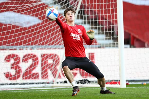 The 22-year-old spent the 2022/23 campaign away from the Riverside, impressing on loan at Swindon Town in League Two. Image: George Wood/Getty Images