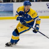 LEADING FROM THE FRONT: Leeds Knights' captain Kieran Brown leads NIHL National in points with 113 and will lift the league championship trophy on Sunday. Picture: Oliver Portamento.