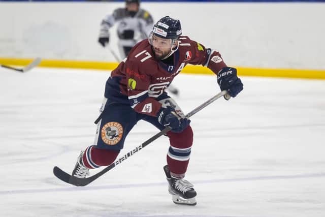 NOT LONG: Jason Hewitt is expected back in the Sheffield Steeldogs line-up within the next couple of weeks. Picture: Peter Best/Steeldogs Media