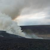 Firefighters using drones to tackle huge Marsden Moor fire with crews from across Yorkshire on scene
