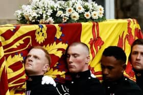 Knaresborough-based Flying Colours Flagmakers manufactured the standard draping for the Queen's coffin