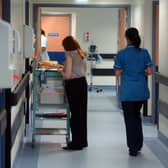 A nurse on a ward at St James's Hospital. PIC: Tony Johnson
