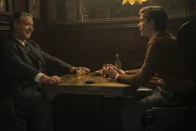 Russell Crowe as Henry Murray and Jacob Tremblay as Ted Kaczynski in Unabomber. Picture: Netflix Inc./Philippe Bossé.