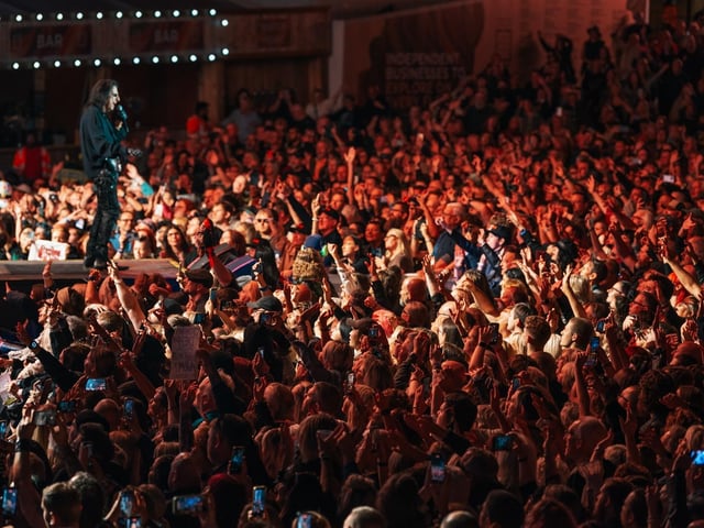 Alice Cooper and a sold-out crowd