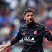 TOUGH GOING: Rotherham United head coach, Alex Bruce. Picture: Jonathan Gawthorpe.
