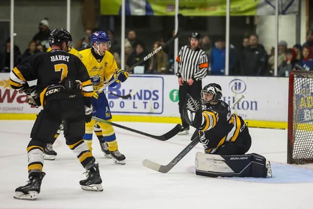 BAD RUN: Hull Seahawks run of one win in seven games followed their impresive 4-2 win at the home of NIHL National leaders, Leeds Knights, on December 22. Picture: Stephen Cunningham/Knights Media.