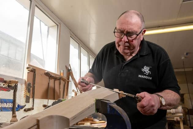 Ian Sampson has made bats for superstar customers like ex-England Captain Alec Stewart, South African Hall of Famer Jacques Kallis, and Ashes Winner Mark Waugh, when he worked for Slazenger up until 2002. SWNS