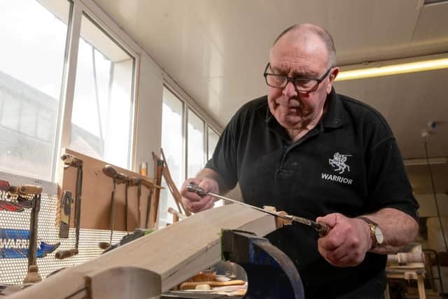 Ian Sampson has made bats for superstar customers like ex-England Captain Alec Stewart, South African Hall of Famer Jacques Kallis, and Ashes Winner Mark Waugh, when he worked for Slazenger up until 2002. SWNS