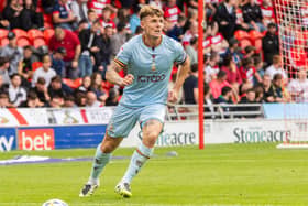 OPENING SALVO: Neill Byrne was on target for Bradford City in their 1-1 stalemate at fellow high-fliers Stevenage. Picture: AHPIX LTD