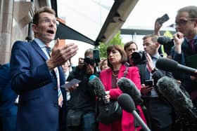 Mayor of the West Midlands Andy Street speaks to the media about HS2 during the Conservative Party annual conference. PIC: Stefan Rousseau/PA Wire