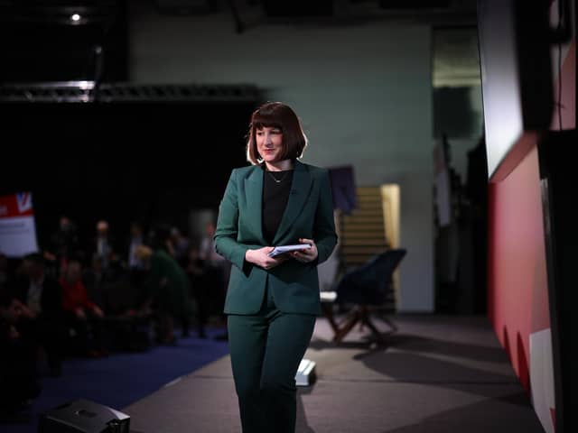 Shadow Chancellor of the Exchequer, Rachel Reeves, at a Labour Business Conference at the Oval on February 1 in London.