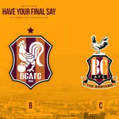 CHOICES: The three options Bradford City fans are being asked to choose from for next season's badge