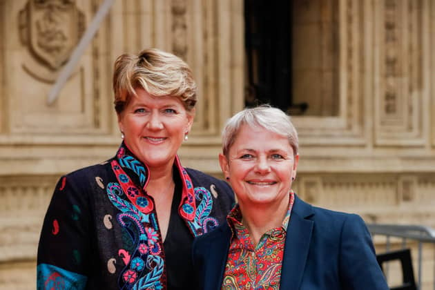 Clare Balding and Alice Arnold attend Matthew Bourne's "The Car Man" show premiere at Royal Albert Hall on June 09, 2022 in London, England. (Photo by Tristan Fewings/Getty Images)