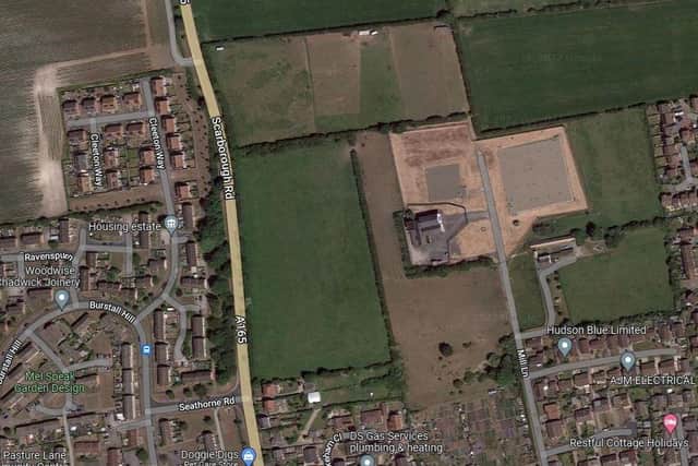 The site off the A165 Scarborough Road