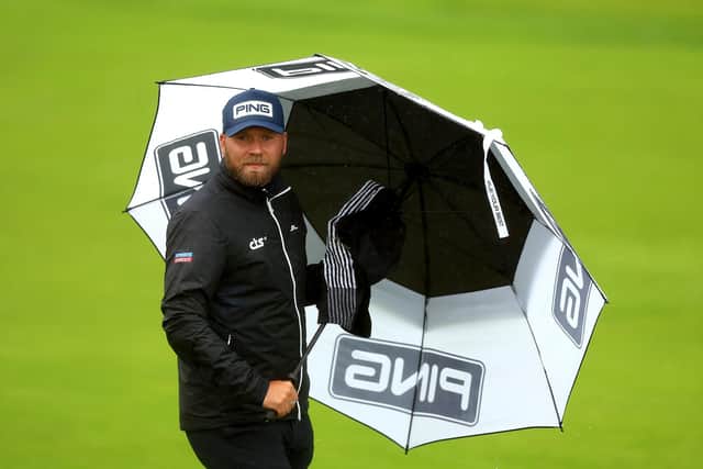 Keeping the storm clouds away: Dan Brown has made the cut in 23 of 26 tournaments on his maiden DP World Tour season (Picture: Luke Walker/Getty Images)