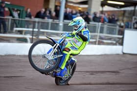 Full throttle: Kyle Howarth has been wowing fans at Sheffield Tigers Speedway for seven seasons now as the team look to go one better in 2023  (Picture: Marie Caley)