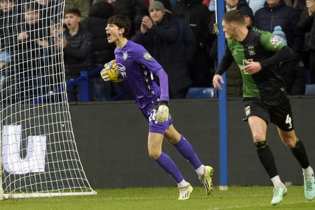 James Beadle made his debut between the sticks for Sheffield Wednesday. Image: Steve Ellis